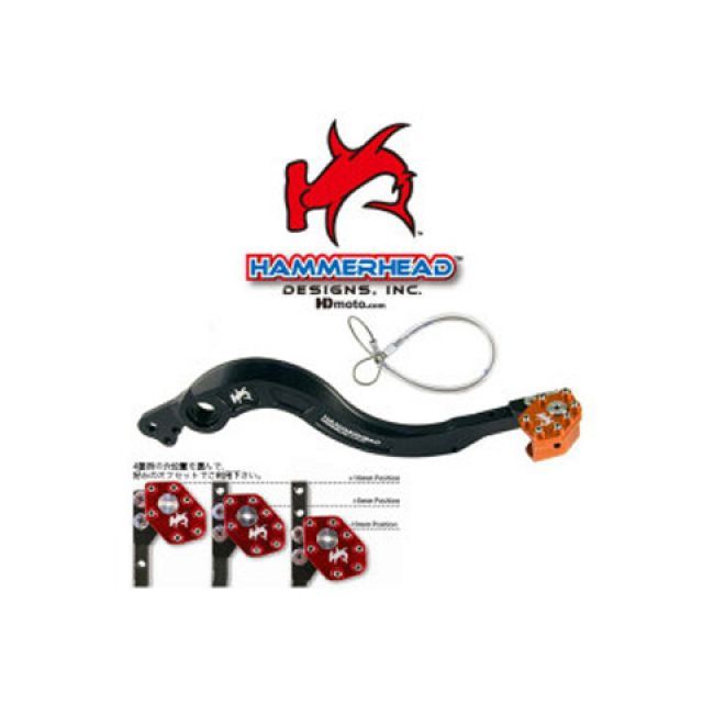 ハンマーヘッド ブレーキペダル ローテーティングティップ 77313050044 KTM用 カラー レッド 02-0563-23