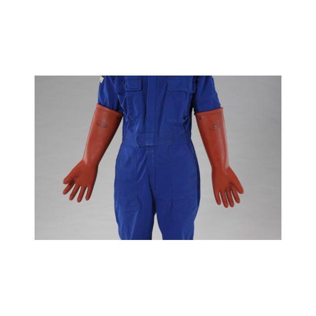 エスコ L 高圧用絶縁ゴム手袋（7000V） EA640ZE-1