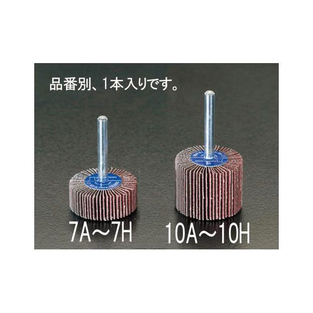 エスコ # 40 40x30mm/6.0mm軸 フラップホイール EA819AE-10A