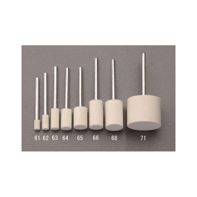 エスコ 25x20mm/3mm軸 フェルトバフ（ソフト） EA819AT-91