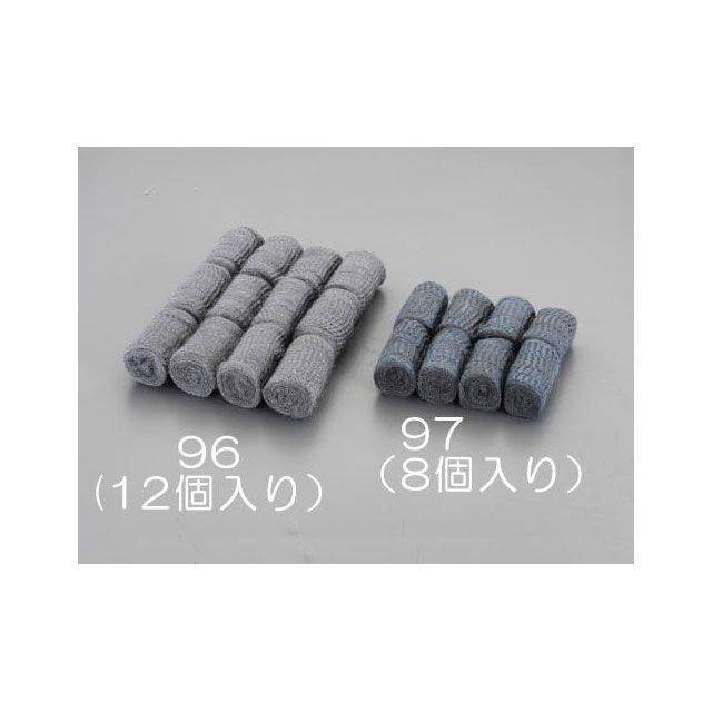 エスコ φ40x70mm スチールたわし（ソープ付/8個） EA928AJ-97