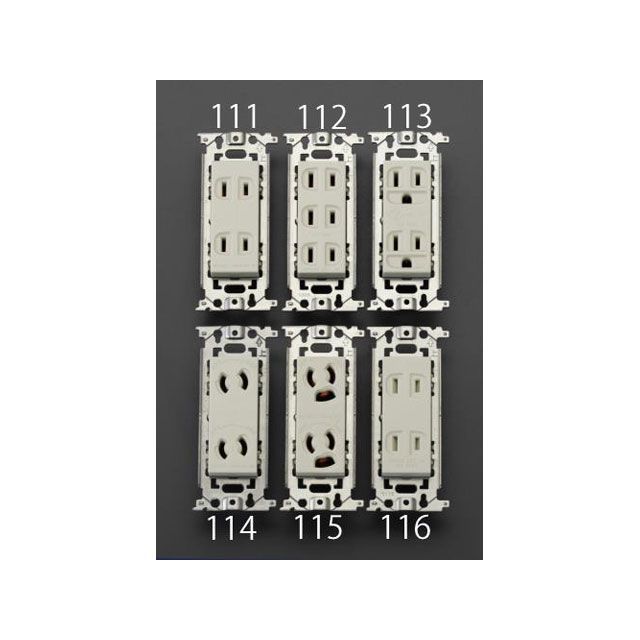 ●メーカー名：エスコ / ESCO●商品名：125V/15A 埋込コンセント（2口/抜け止め）●メーカー品番：EA940CE-114●JANコード：4548745992854商品の保証は、メーカー保証書の内容に準じます。備考■定格容量…15A 125V■差込み口…2個■仕様…抜け止め■サイズ（コンセント部）…48×110×26.8（D）mm■OA機器・電源プラグの外れ防止に■フルカラー3個用プレート適合■適用電線…φ1.6、2mm Cu単線専用■速結式ねじなし端子構造※掲載画像はイメージです。実際の商品とは色味や仕様が異なる場合がございます。