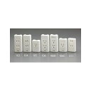 エスコ 125V/15A 角型コンセント(2口/抜止・アース付) EA940CG-104