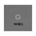 エスコ M 4/4.5x10x0.8mm 平ワッシャー(ポリカ/100枚) EA945AP-214(4)