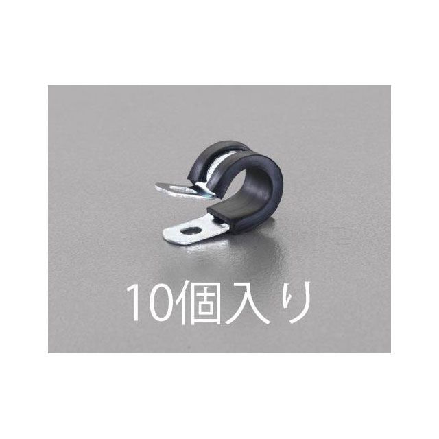 ESCO 19.0-20.6mm パイプクランプ（ゴムライナー付/10個） EA947FE-11A エスコ クランピング機器 バイク 車 自動車 自転車