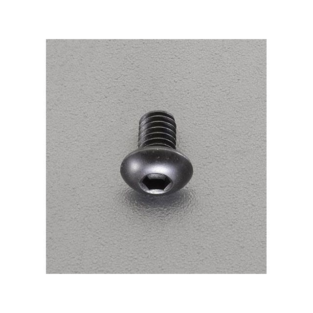 【正規品】エスコ M 6x30mm六角穴付ボタンボルト（ステンレス/黒色/4本） EA949MS-630