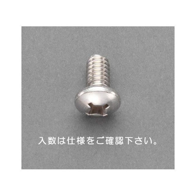 エスコ UNC No10x1/2 鍋頭小ねじ（ステンレス/6本） EA949NF-23A