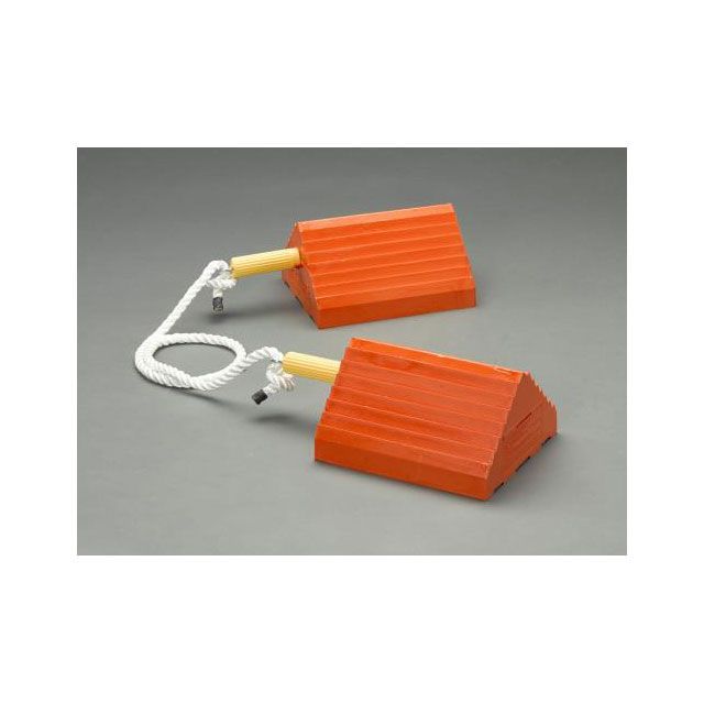 エスコ 254x216x127mm ホイールチョーク（ウレタン製/2個組） EA984SF-2