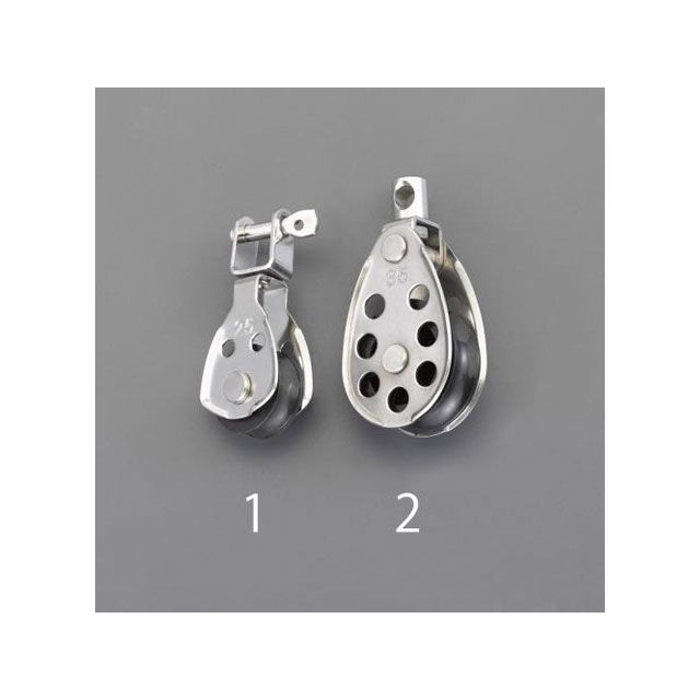 エスコ 25mm プーリーブロック（ステンレス製） EA987S-1