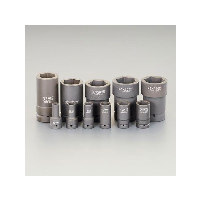 エスコ 1”DR（11個組） ホイールナット用ソケット（アウター/インナー用） EA164KV