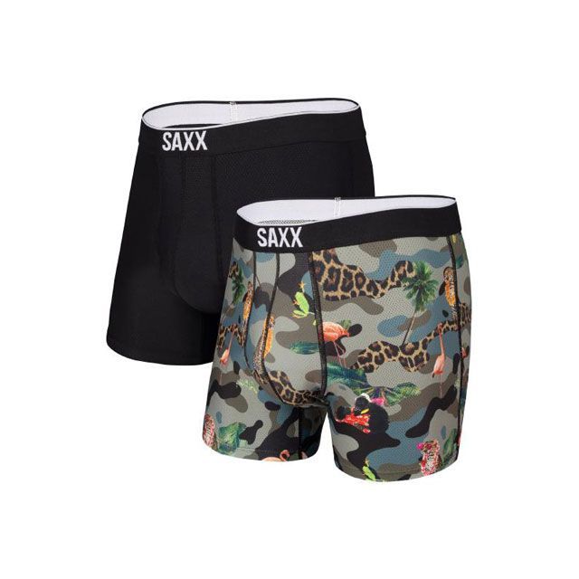 ●メーカー名：サックス / SAXX●商品名：SXPP2T VOLT BOXER BRIEF 2PACKS TCB●サイズ：XL・サイズ：XSはこちら・サイズ：Sはこちら・サイズ：Mはこちら・サイズ：Lはこちら・サイズ：XXLはこちら●メーカー品番：SXPP2T●JANコード：0688296405718商品の保証は、メーカー保証書の内容に準じます。●カラーTCB●素材88％ polyester/12％ elastane●機能Moisture wickingOdor resistantBreathable micro-mesh●備考Bright， bold， and exceptionally breathable， Volt is a performance powerhouse designed to increase airflow when you’re active． Constructed using a pin-dot mesh， this pair counteracts odor， wicks sweat， and provides premium support for your man-parts． Featuring a wide range of photorealistic prints， made possible by a sublimation printing process， you’ll be packing some serious personality in your pants．