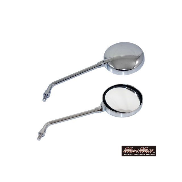 マッドマックス バイク用ミラー Z2タイプミラー 10mm ロングステー メッキ 2本入 汎用 MM04-K004-02