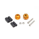 アクティブ アルミバーエンド φ33-L22.5 リボルバー ゴールド 汎用 60800236