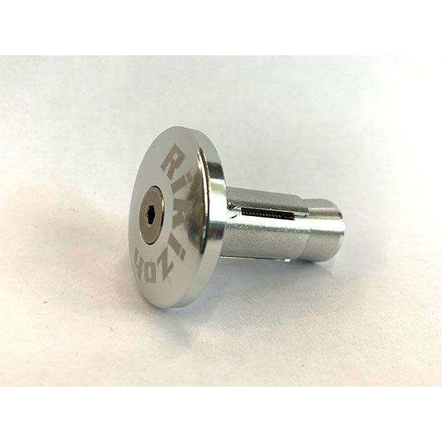 【メーカー直送】力造 アルミ製グリップエンドプロテクター（内径14mm ハンドルパイプ用） フラットタ..