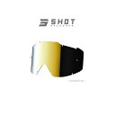 SHOT RACE GEAR ゴーグルスペアレンズ IRIS/ASSAULT専用 イリジウムレンズ(イリジウムゴールド) A0D-29G2-07