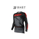 SHOT RACE GEAR ジャージ CONTACT DRAW(レッド) サイズ L A0A-12B2-B04-10