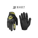 SHOT RACE GEAR プロテクショングローブ(スパイダーイエロー) サイズ M A0A-13H1-B01-09(2)