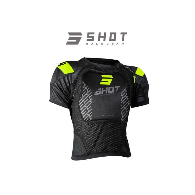 ●メーカー名：SHOT RACE GEAR(ショットレースギア)●商品名：プロテクション エアライトインナープロテクター（ハーフ）●サイズ：S・サイズ：Mはこちら・サイズ：Lはこちら●メーカー品番：A0A-22F1-F01-08●JANコード：3701030093662商品の保証は、メーカー保証書の内容に準じます。●内容エアライトインナープロテクター（ハーフ）本体●特徴■超軽量のインナープロテクター■背面・肩は熱圧着フォームによる保護シェルで高プロテクションと機動性を提供■人間工学に基づいて設計されたプロテクションプレートと、軽量でスリムフィットなデザイン■ソフトメッシュ素材を採用し、最適な通気性と快適性を実現●備考【SHOT RACE GEAR /ショットレースギア】世界トップクラスのライダーたちと共同開発を行い、最高のコストパフォーマンスとハイエンドなライディングギアの両立を叶えてきたフランスのオフロード用品ブランドSHOT RACE GEAR 。常に快適性と性能の向上に努め、アマチュアライダーからプロレーサーまであらゆる能力を発揮させる製品を目指してきました。●写真注意※画像はイメージです。写真と形状が異なる場合がございます。