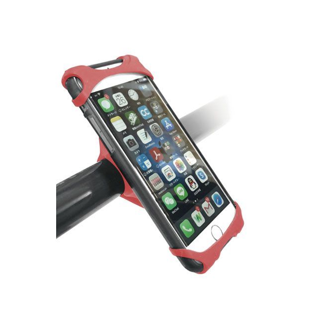 トップ（自転車） シリコンスマホホルダープラス（レッド）