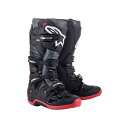 正規品／Alpinestars TECH7 ブーツ（ブラック/クールグレー/レッド） サイズ：7（25.5cm） C1092 アルパインスターズ オフロードブーツ バイク