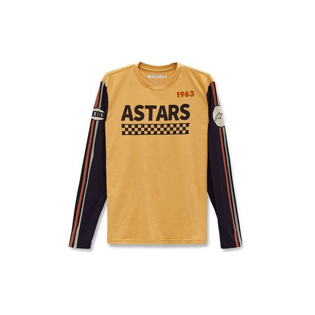 Alpinestars スタジアム L/S Tシャツ（ゴールド） サイズ：L C2274 アルパインスターズ カジュアルウェア バイク