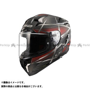 正規品／LS2 HELMETS フルフェイスヘルメット CHALLENGER C GT/チャレンジャーシージーティー（マットカーボンシルバーレッド） サイズ：XL エルエスツーヘルメット バイク