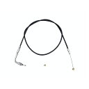 エス&エス S&S用 48in スロットルケーブル ブラック -95yBT ・012847
