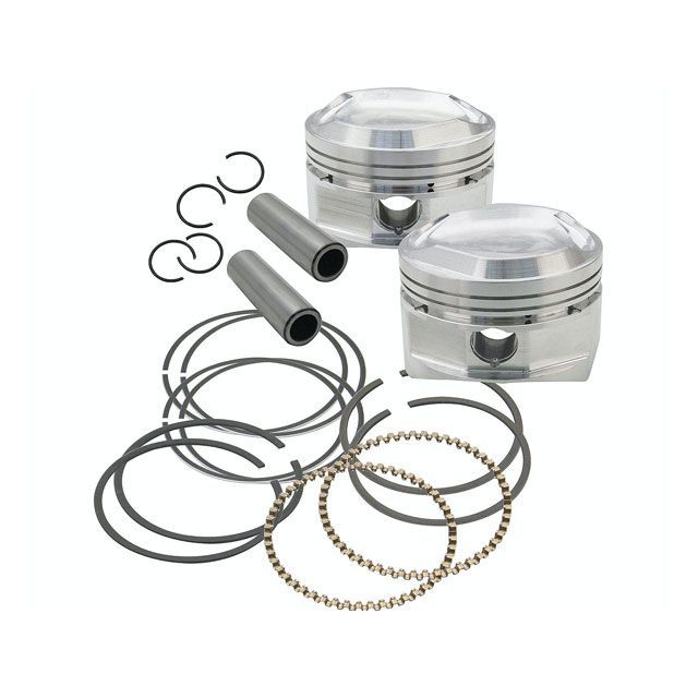 エス＆エス 鍛造ピストンセット 3-5/8” ＋.040” ローコンプ XL ・022532
