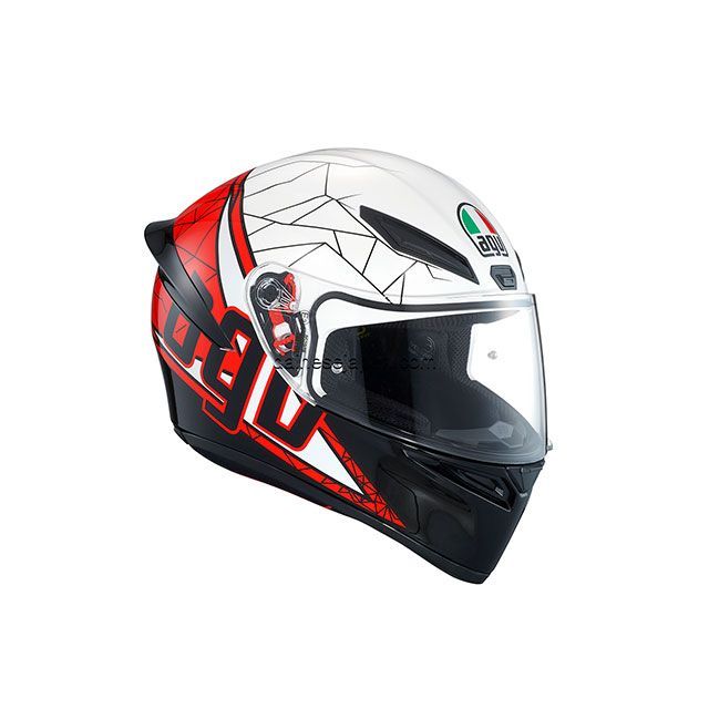 AGV K1 016-SHIFT BLACK/WHITE/RED サイズ：L（59-60cm） 028192IY01609 エージーブイ フルフェイスヘルメット バイク