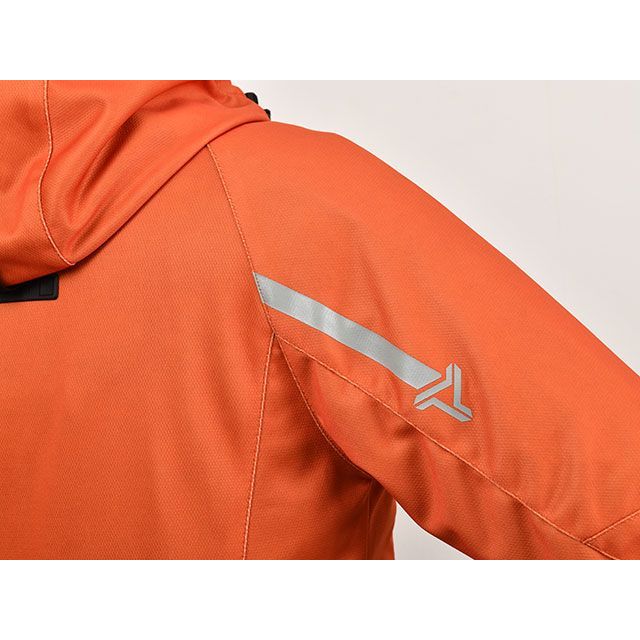 超歓迎定番 urbanism ジャケット 2022春夏モデル UNJ-108 フーデッドストレッチメッシュジャケット(DULL ORANGE) サイズ:LB アーバニズム:パークアップバイク 店 大得価即納