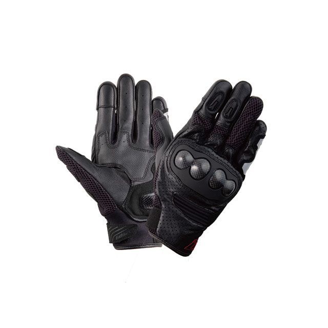 アイディール 2022春夏モデル バイク用 プロテクション メッシュグローブ ID-017 ソニック（SONIC） ブラック ブラック 2XL ID017/BK/2XL