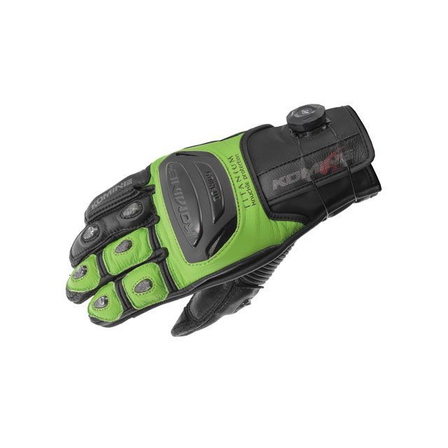 【特価品】コミネ 2022年春夏モデル GK-254 ダイアルフィットスポーツレザーグローブ（ライムグリーン） サイズ 3XL ・06-254