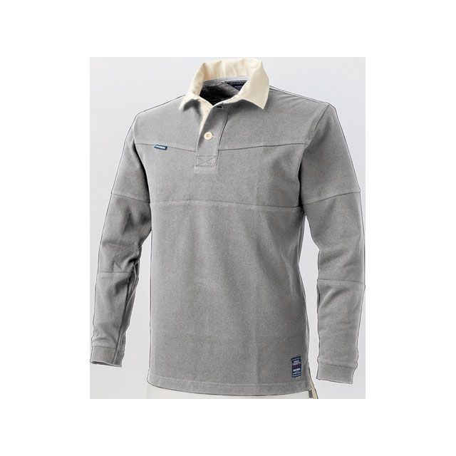 中国産業 DOG 1250-05 長袖ラガーシャツ（灰） サイズ S ＃1250-05-S