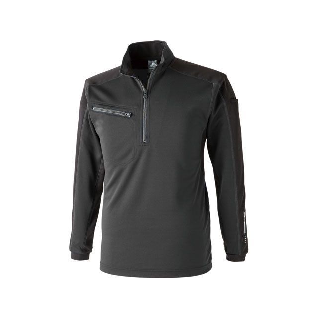 Racing Suits - シーズクラブ 1720-34 ZIP長袖ポロ（C灰） サイズ 4L ＃1720-34-4L