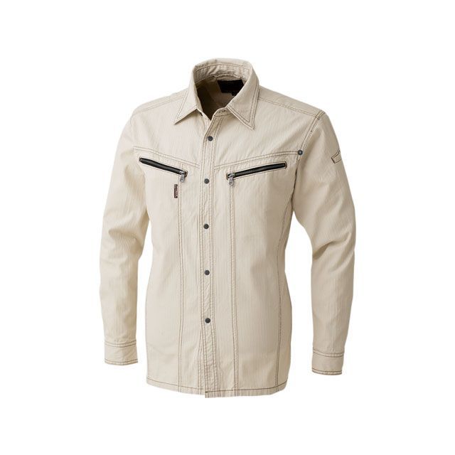 中国産業 DOG 8161-03 長袖シャツ（アイボリ） サイズ M ＃8161-03-M