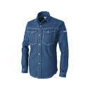 正規品／HOP-SCOT 9811-17 長袖ワイヤーシャツ（インディゴ） サイズ：L ＃9811-17-L ポップスコット その他アパレル バイク