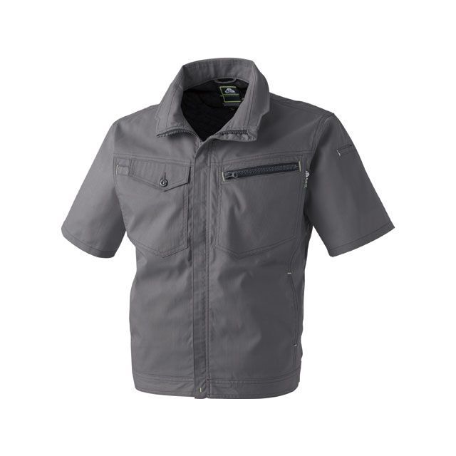 シーズクラブ 2907-816 半袖メッシュブルゾン（オリーブ） サイズ L ＃2907-816-L