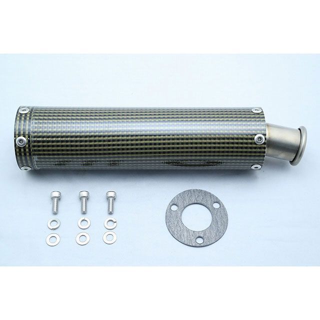 【正規品】T2レーシング ケブラーカーボン・チタンサイレンサー【ボルト止め】 NSR250 ステッカー 楕円タイプ【170mm】 T2-CB-S-024