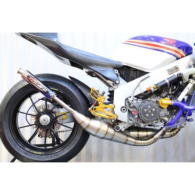 T2Racing MC28左右出しチタンボディー【190】 T2-CB-LR-009 T2レーシング チャンバー本体 バイク NSR250R