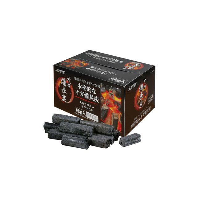 キャプテンスタッグ CAPTAIN STAG ストーブ アウトドア用品 オガ備長炭 6kg入 グリル類