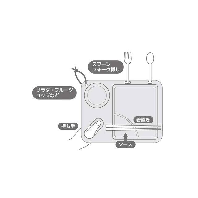 キャプテンスタッグ TAKE-FIBER ランチプレートスクエア26cm（オレンジ） UP-2672