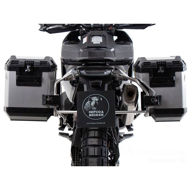 ヘプコ＆ベッカー サイドケースホルダー ＋ Xplorer（Cutout）セット（シルバー） Norden 901 Norden 901 Expedition 651-7634-0022