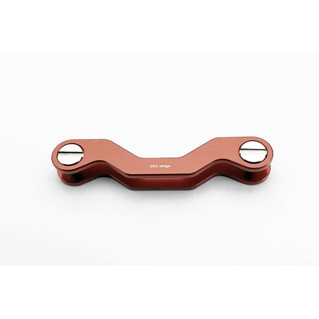 GILD design（mobile item） ジュラルミン削り出しキーオーガナイザー S curve（ブラウン） 49340