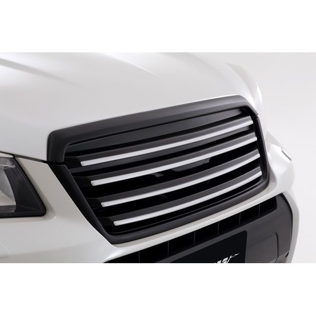 grow フォレスター フロントグリル 塗分け塗装済み カラー ダークグレーメタリック61K フィンライン クリスタルブラックマイカD4S