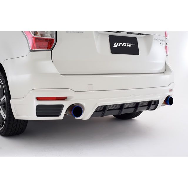 grow フォレスター リアハーフスポイラー塗分け塗装済み カラー アイスシルバーメタリックG1U フィンライン ベネチアンレッドパールH2Q