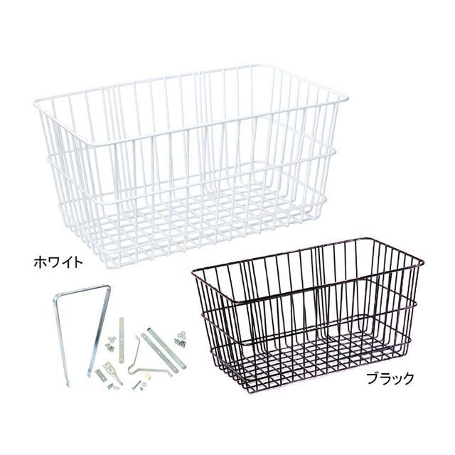 リンエイ（自転車） F-7 新聞カゴ 自転車用取付金具付（ブラック） F-7(4)