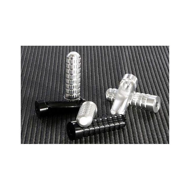 アエラ MFJ対応 AELLANewカットステップバー（77mm） モンスター他スポーツバイク カラー ブラック AE-1NRSB BK