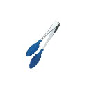 田辺金具 抗菌耐熱カラートング(中)(ブルー)250mm