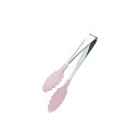 田辺金具 抗菌耐熱カラートング(中)(ピンク)250mm