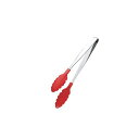 田辺金具 抗菌耐熱カラートング(大)(レッド)300mm